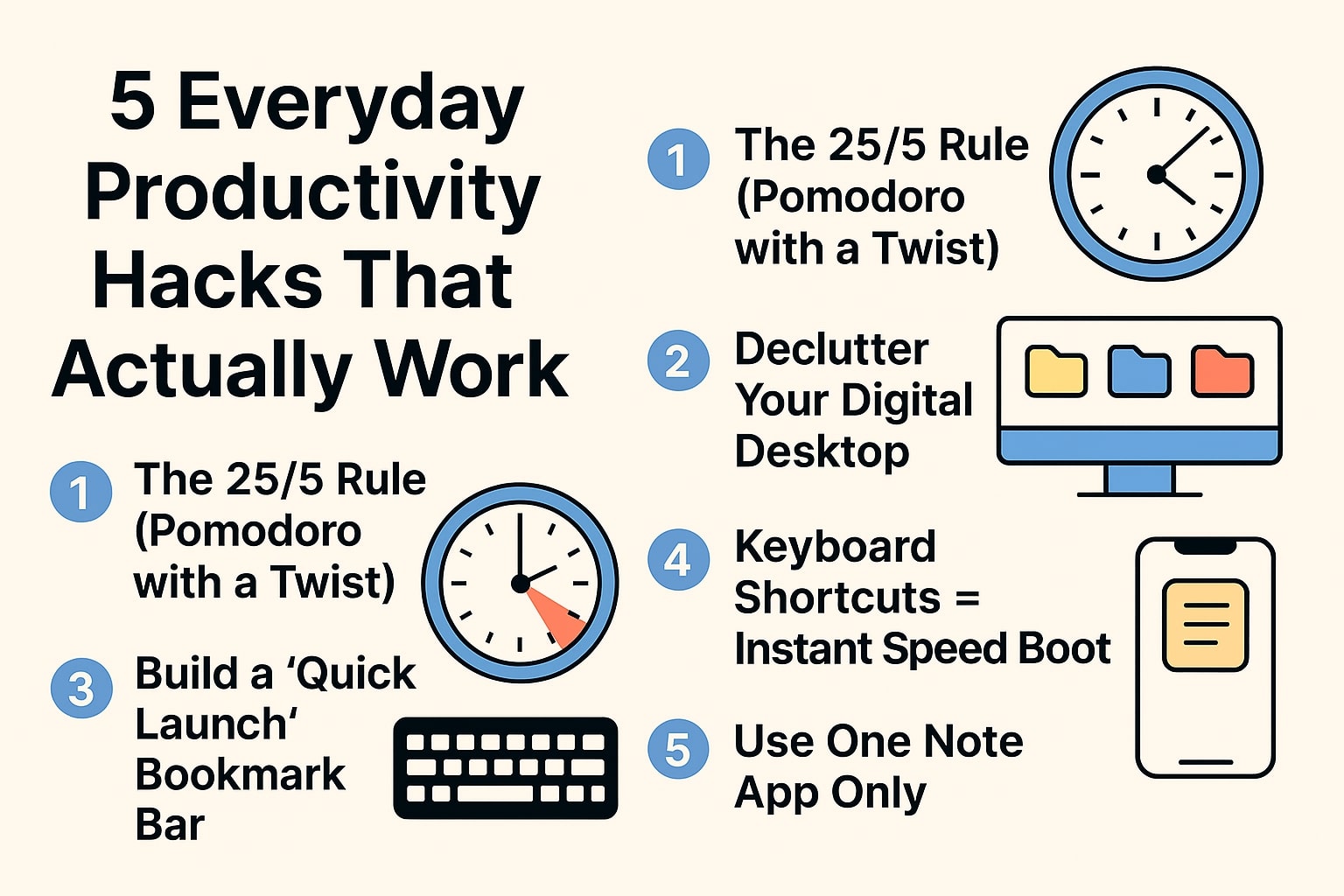 5 Everyday Productivity Hacks That Actually Work