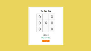 Build Tic Tac Toe Game Using HTML, CSS & JavaScript
