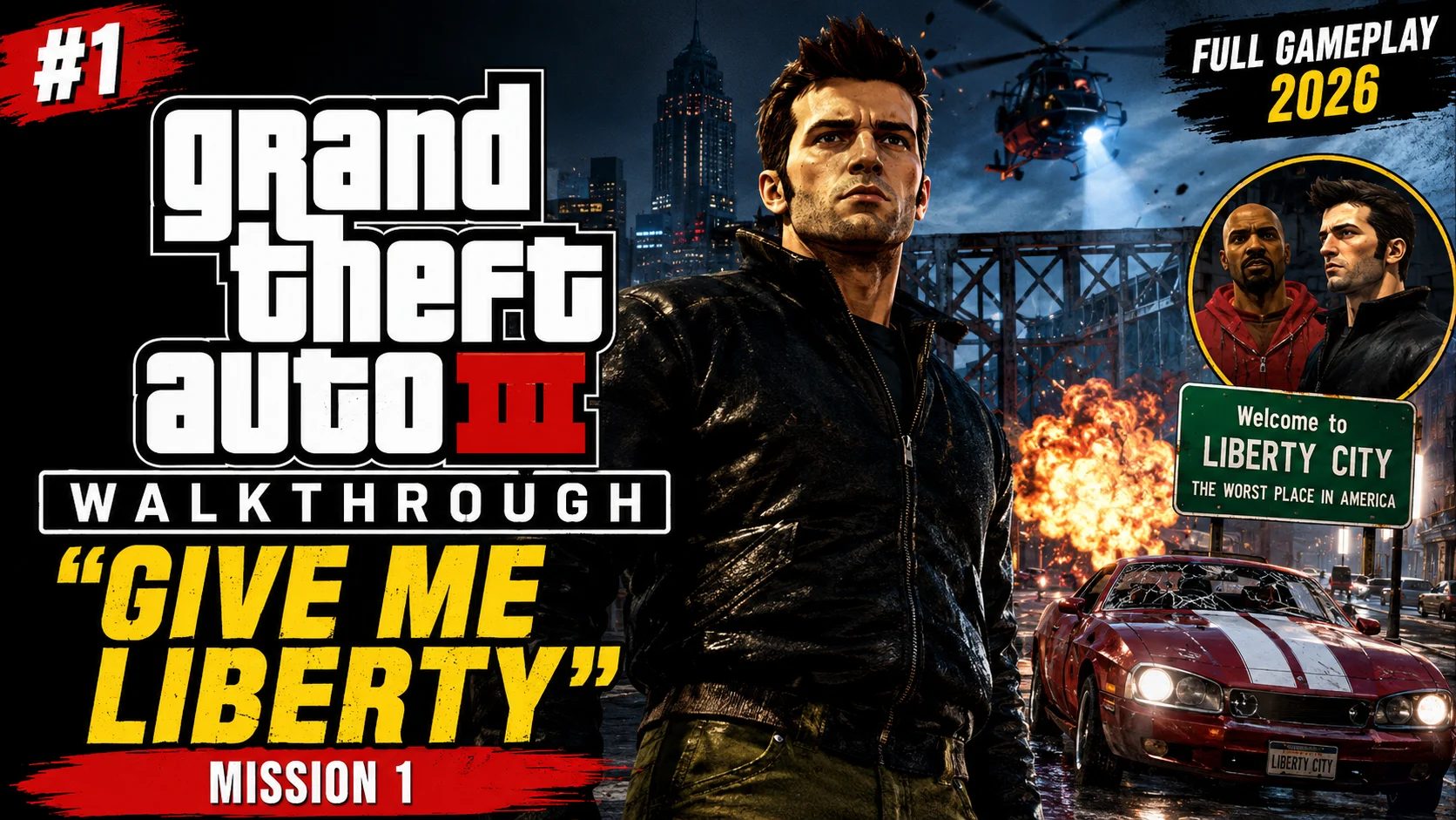 GTA 3 Walkthrough Part 1 – Give Me Liberty (Mission Guide + Video)