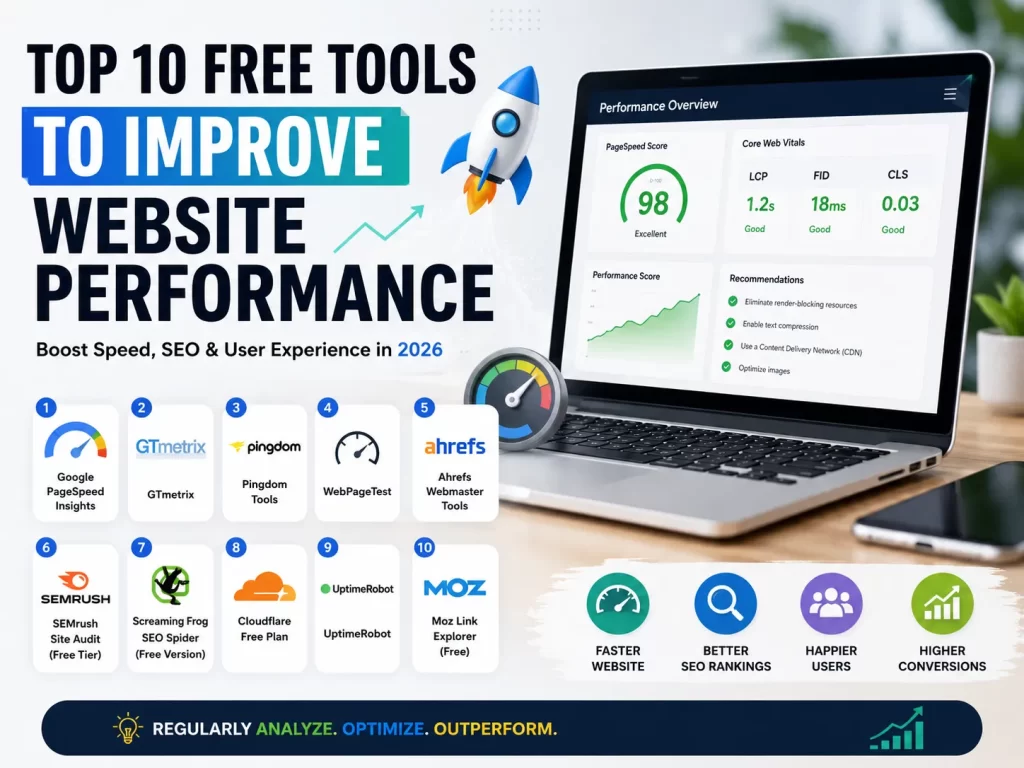 Top 10 Free Tools to Improve Website Performance in 2026