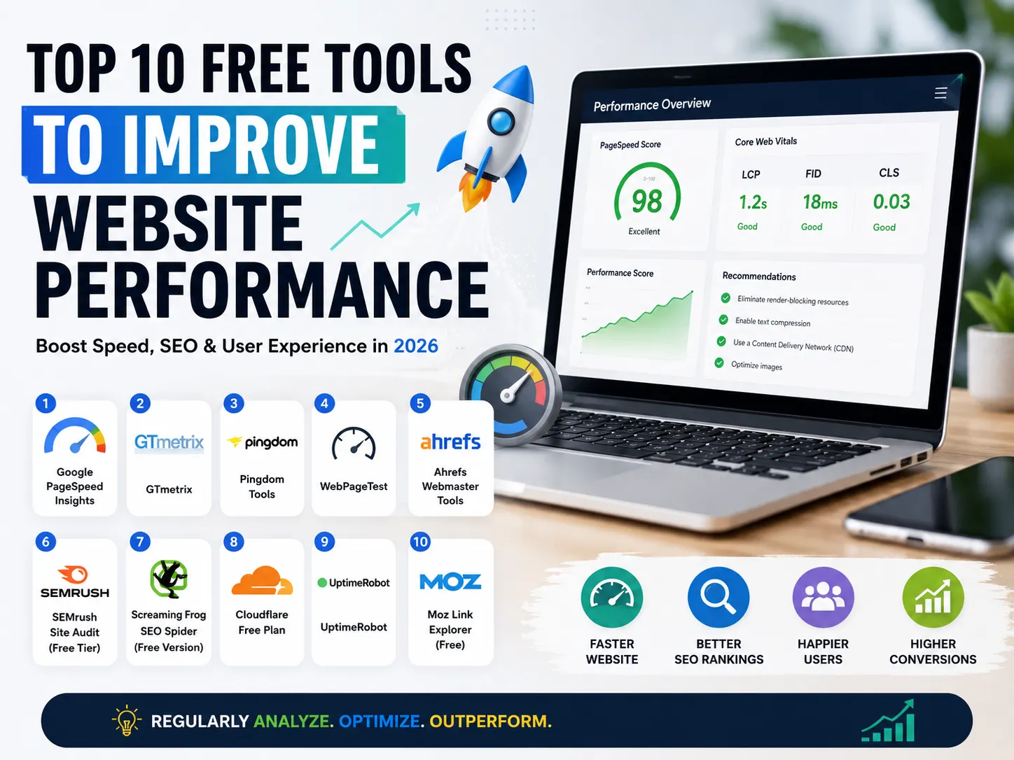 Top 10 Free Tools to Improve Website Performance in 2026